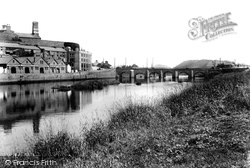 River Towy And Bridge 1910, Carmarthen