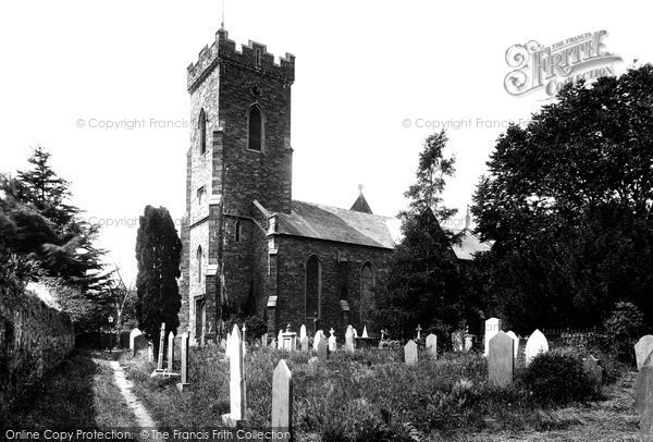 Photo of Carmarthen, St David's Church 1910