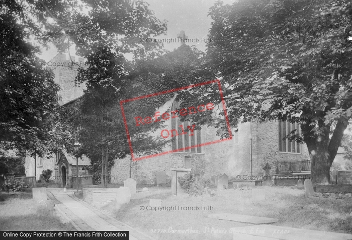 Photo of Carmarthen, St Peter's Church 1893