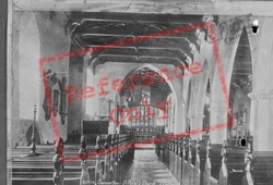 St Peter's Church Interior 1893, Carmarthen