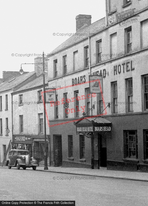 Photo of Carmarthen, The Boar's Head Hotel 1949