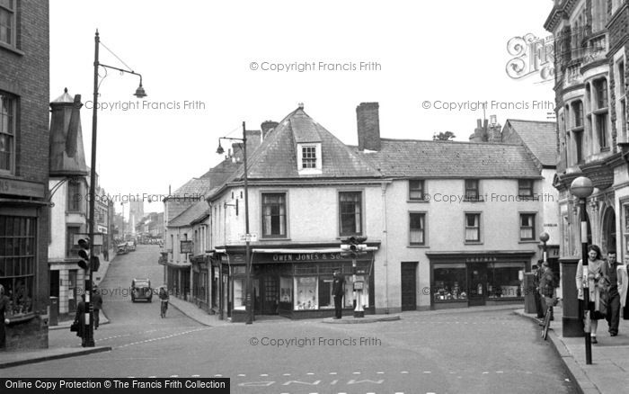 Photo of Carmarthen, The Crossing, Guildhall Square 1949