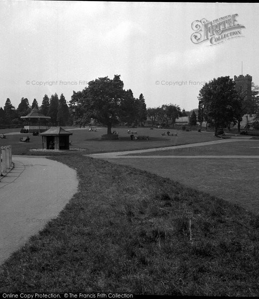 Photo of Carmarthen, The Park 1949