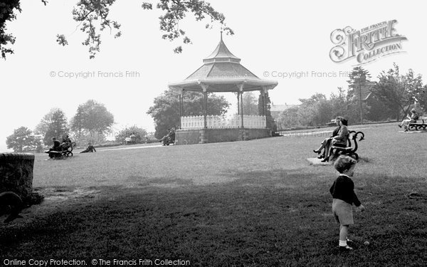 Photo of Carmarthen, The Park Bandstand 1949