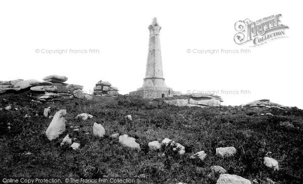 Photo of Carn Brea, The Monument 1892