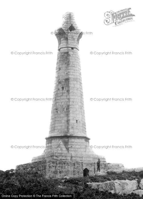 Photo of Carn Brea, The Monument 1892