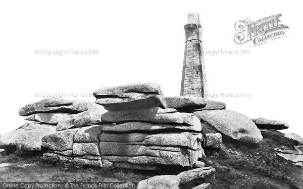 Photo of Carn Brea, The Monument c.1876