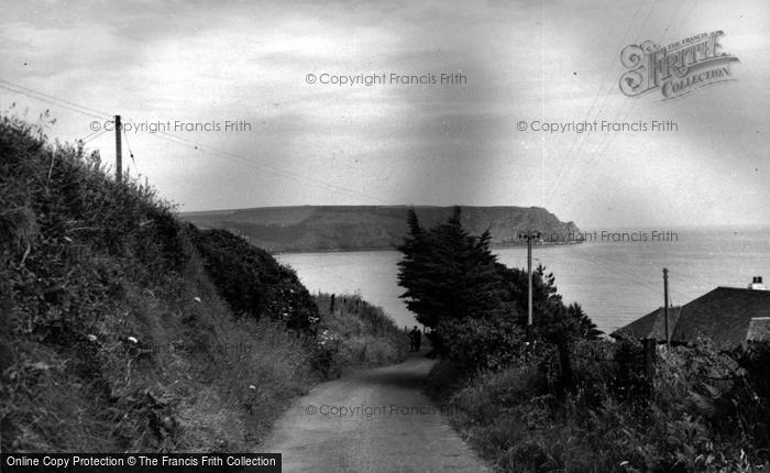 Photo of Carne, The Road To Pendower Beach c.1955