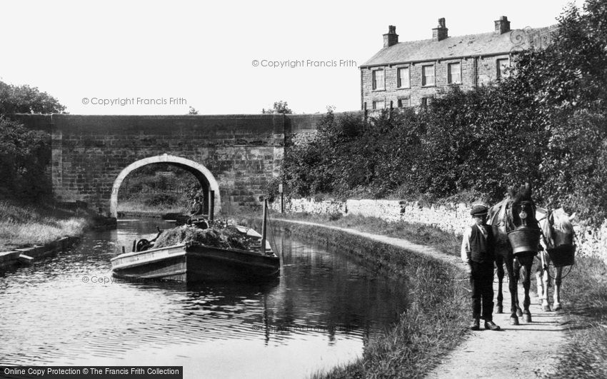 Carnforth, Barge on the Canal 1918