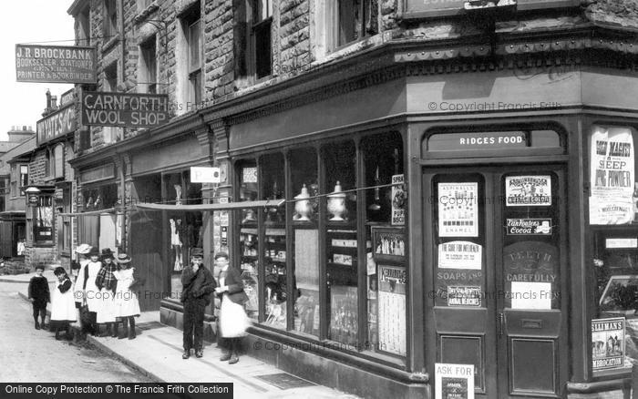 Photo of Carnforth, Shopfront, Market Street 1898