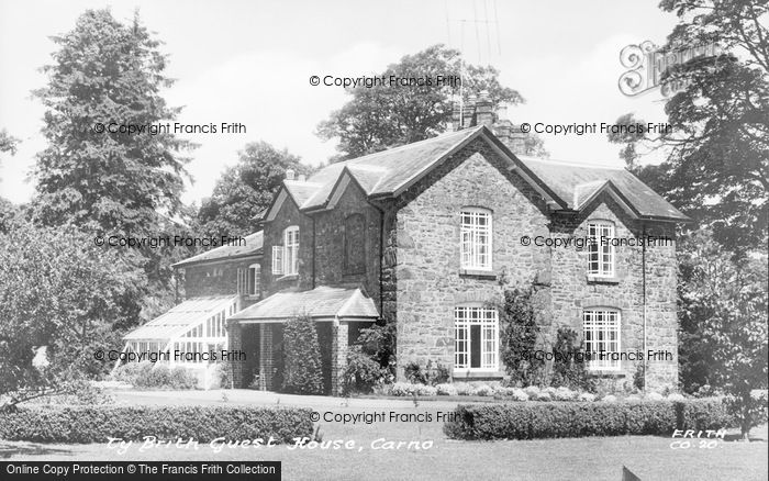 Photo of Carno, Ty Brith Guest House c.1955