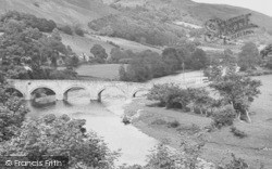The Bridge And River Dee c.1955, Carrog