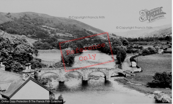 Photo of Carrog, The Bridge c.1955