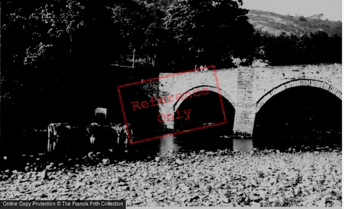 Photo of Carrog, The Bridge c.1955