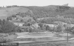 The River And Village c.1950, Carrog