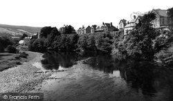 The River Dee From The Bridge c.1960, Carrog