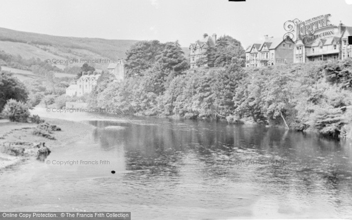 Photo of Carrog, View From The Bridge c.1950
