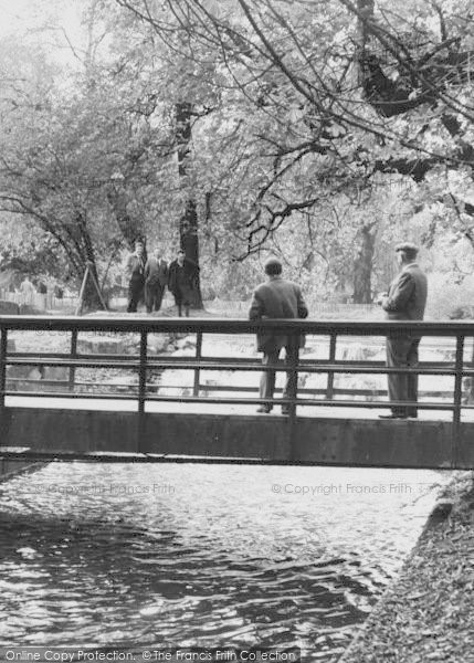 Photo of Carshalton, Admiring The New Waterfall c.1965