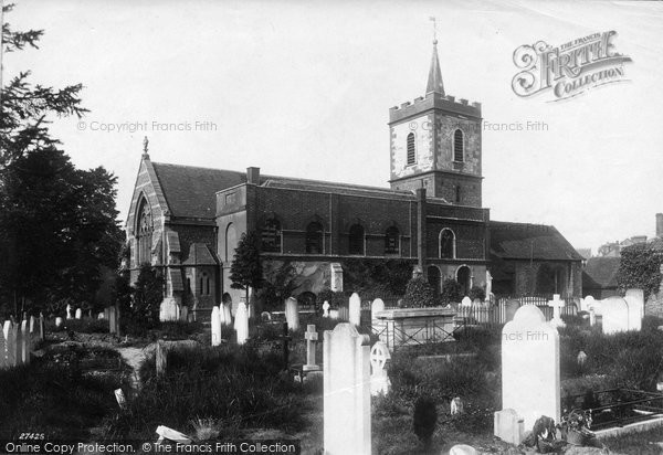Photo of Carshalton, All Saints Church 1890