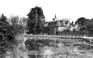 Carshalton, All Saints Church and Pond c1955