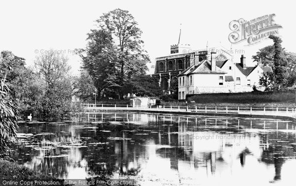 Photo of Carshalton, All Saints Church And Wandle Pond 1928