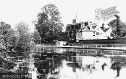 All Saints Church And Wandle Pond 1928, Carshalton