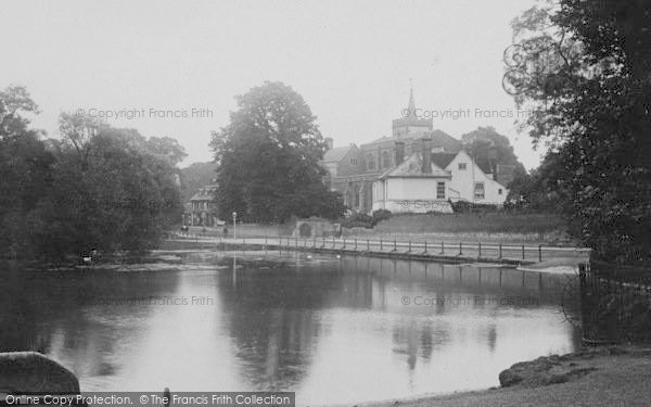 Photo of Carshalton, All Saints Parish Church And Pond 1896