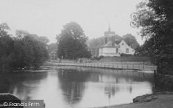 All Saints Parish Church And Pond 1896, Carshalton