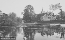 All Saints Parish Church And Pond 1928, Carshalton