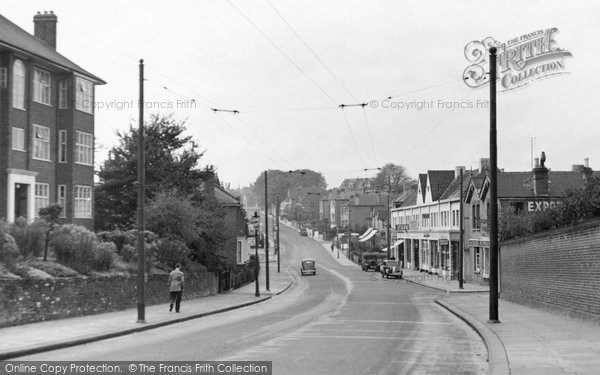 Photo of Carshalton, Carshalton Road c.1955