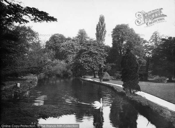 Photo of Carshalton, River Wandle in the Grove 1928