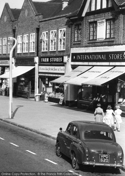 Photo of Carshalton, Shops In Banstead Road c.1960