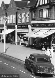 Shops In Banstead Road c.1960, Carshalton