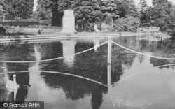The War Memorial Across Upper Pond c.1960, Carshalton