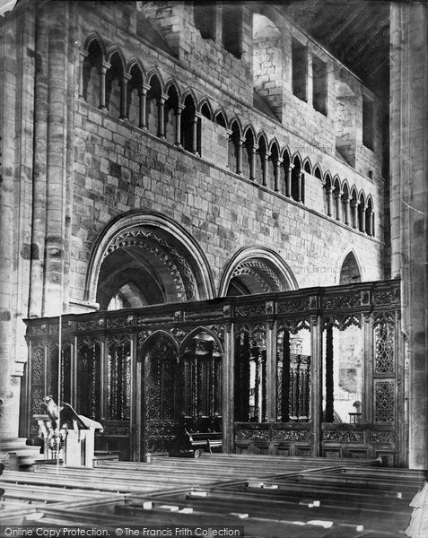 Photo of Cartmel, Church, Choir Screen c.1875