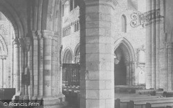 Priory Church, Across Nave 1894, Cartmel