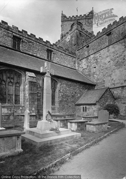 Photo of Cartmel, Priory Church And War Memorial 1921