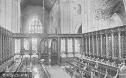 Priory Church, Choir West 1894, Cartmel