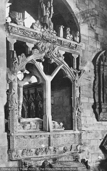 Photo of Cartmel, The Church, Harrington Monument c.1875