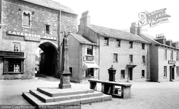 Photo of Cartmel, The Cross And Market Place 1894