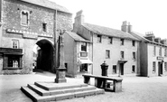 The Cross And Market Place 1894, Cartmel