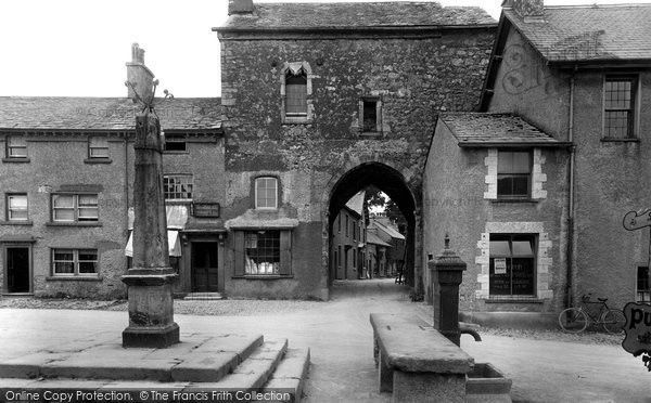 Photo of Cartmel, The Gatehouse And Market Cross 1921