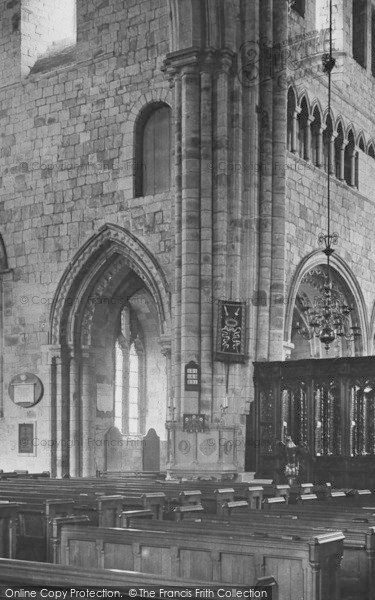 Photo of Cartmel, The Priory Church, Across Stalls 1912