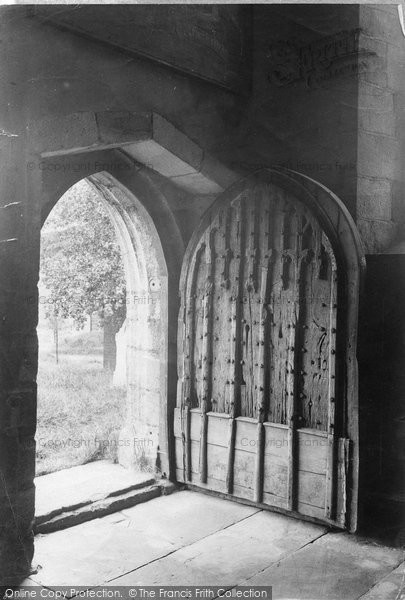 Photo of Cartmel, The Priory Church, Ancient Doorway 1912
