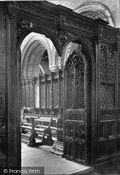 The Priory Church, Choir And Screen 1912, Cartmel