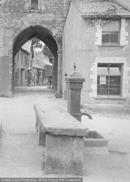 Photo of Cartmel, The Village Pump In The Square 1921