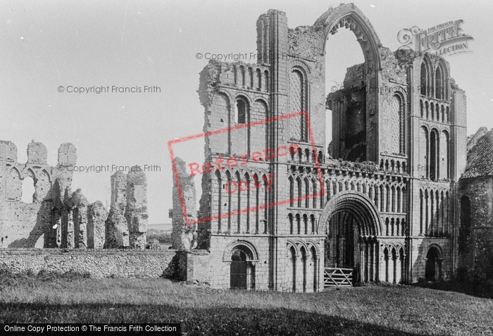 Photo of Castle Acre, Abbey, West Front 1891