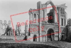 Abbey, West Front 1891, Castle Acre