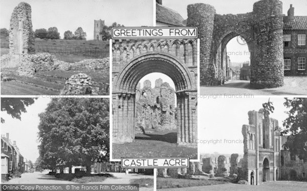 Photo of Castle Acre, Composite c.1955