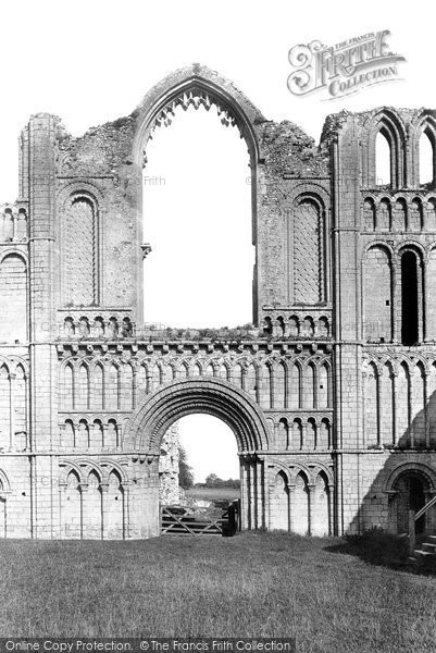 Photo of Castle Acre, The Priory, The West Front 1891